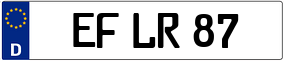 Trailer License Plate